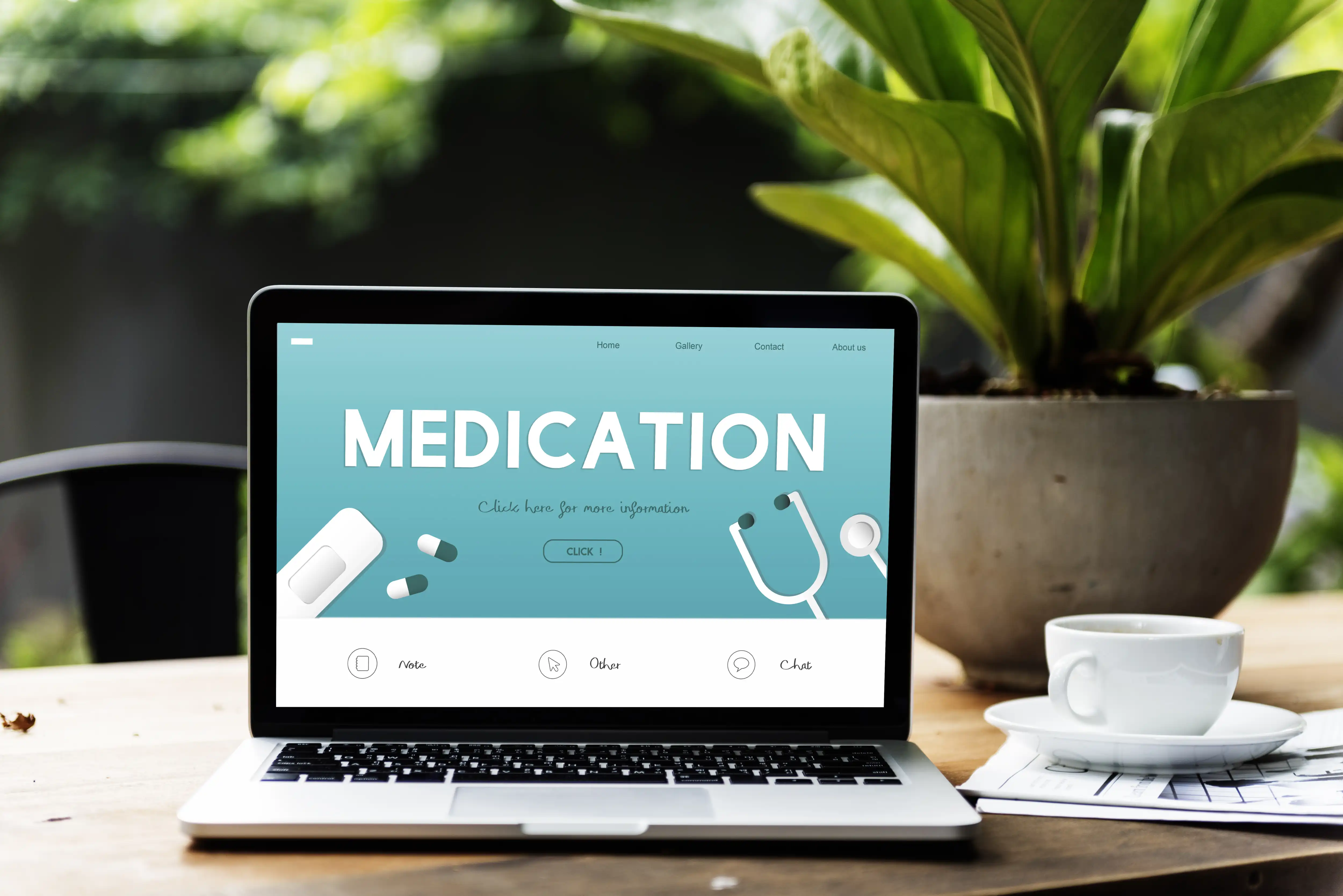 Healthcare digital solutions illustration